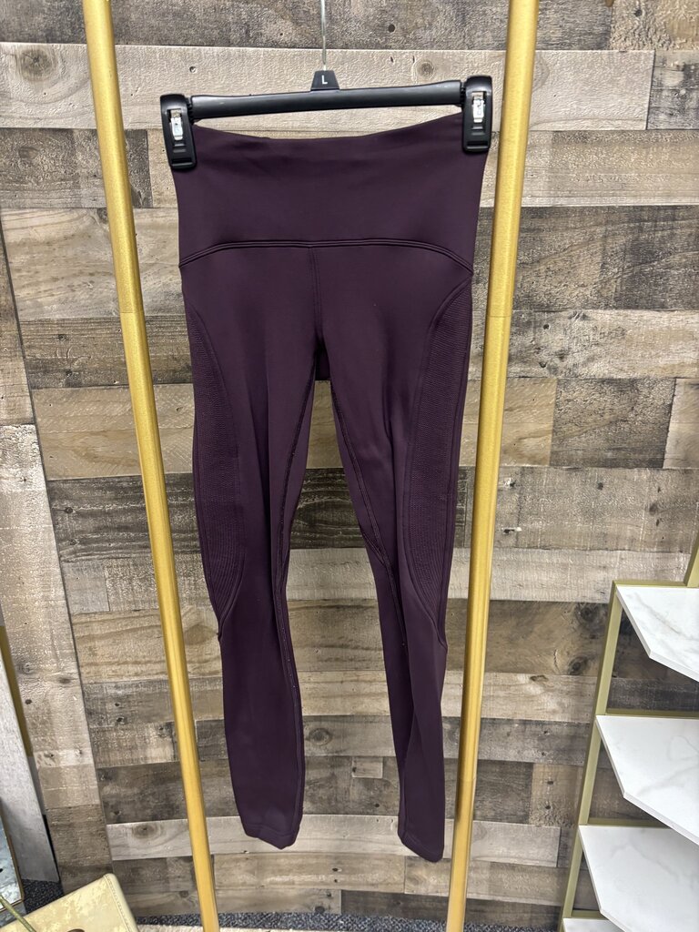 Lululemon Burgundy Fleece Lined Leggings