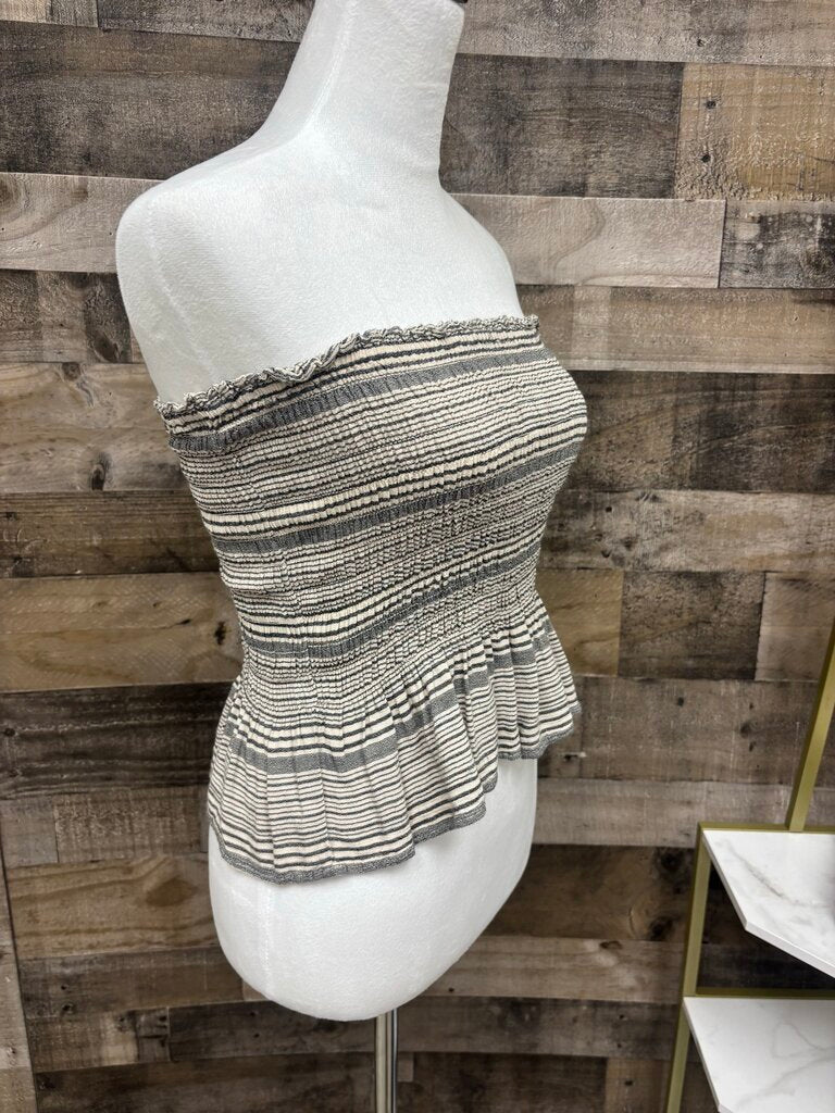 American Eagle Striped Babydoll Tube Top