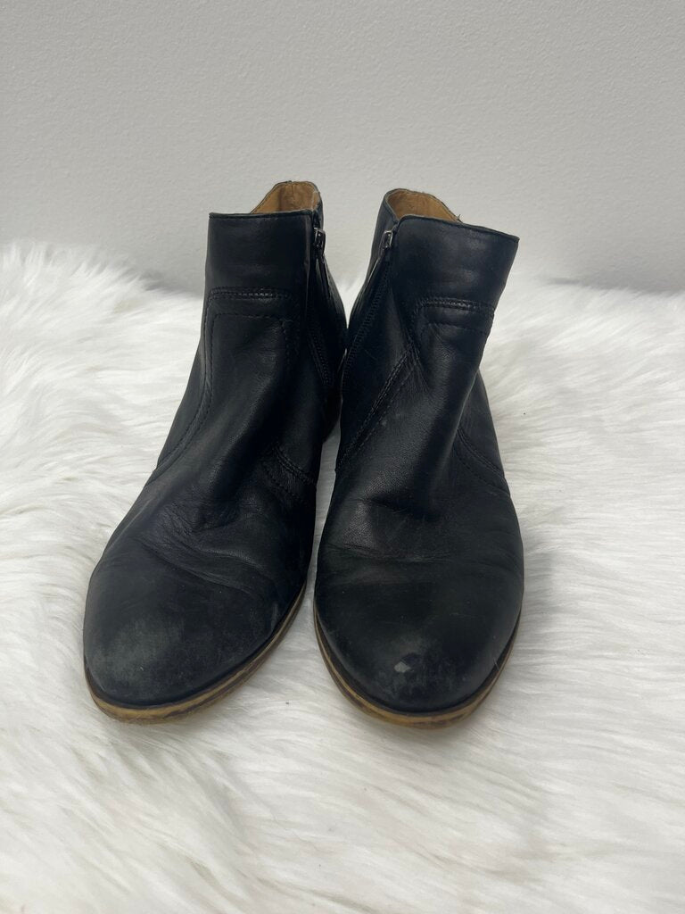 Lucky Brand Black Leather Ankle Booties