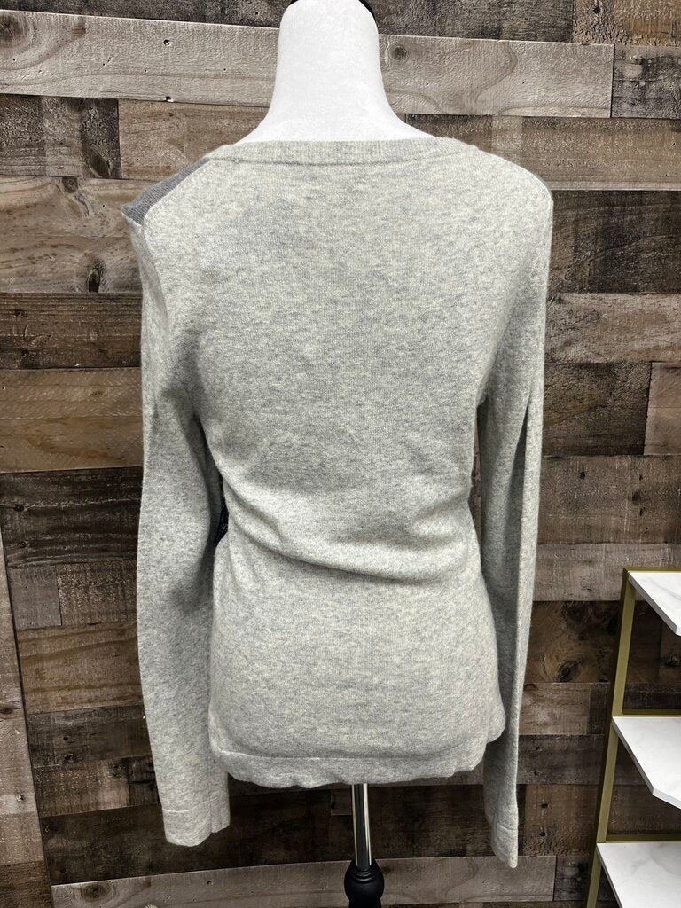 J Crew Wool Lightweight Sweater w/ Lace Overlay