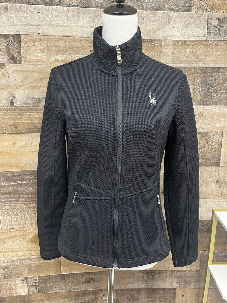 Black Spyder Zip-Up Jacket