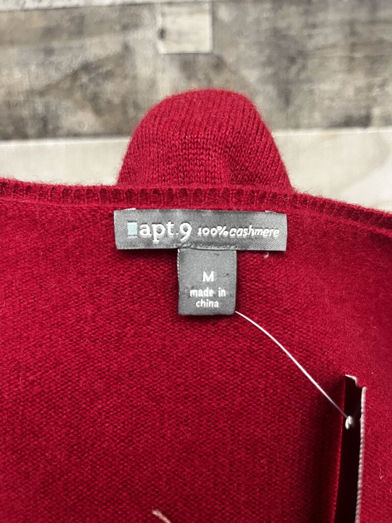 Apt. 9 Red Cashmere V-Neck Sweater