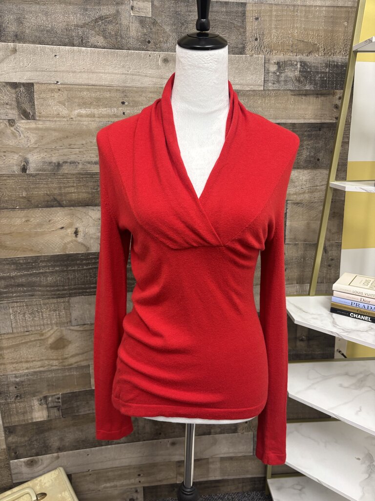 Banana Republic Red V Neck Sweater