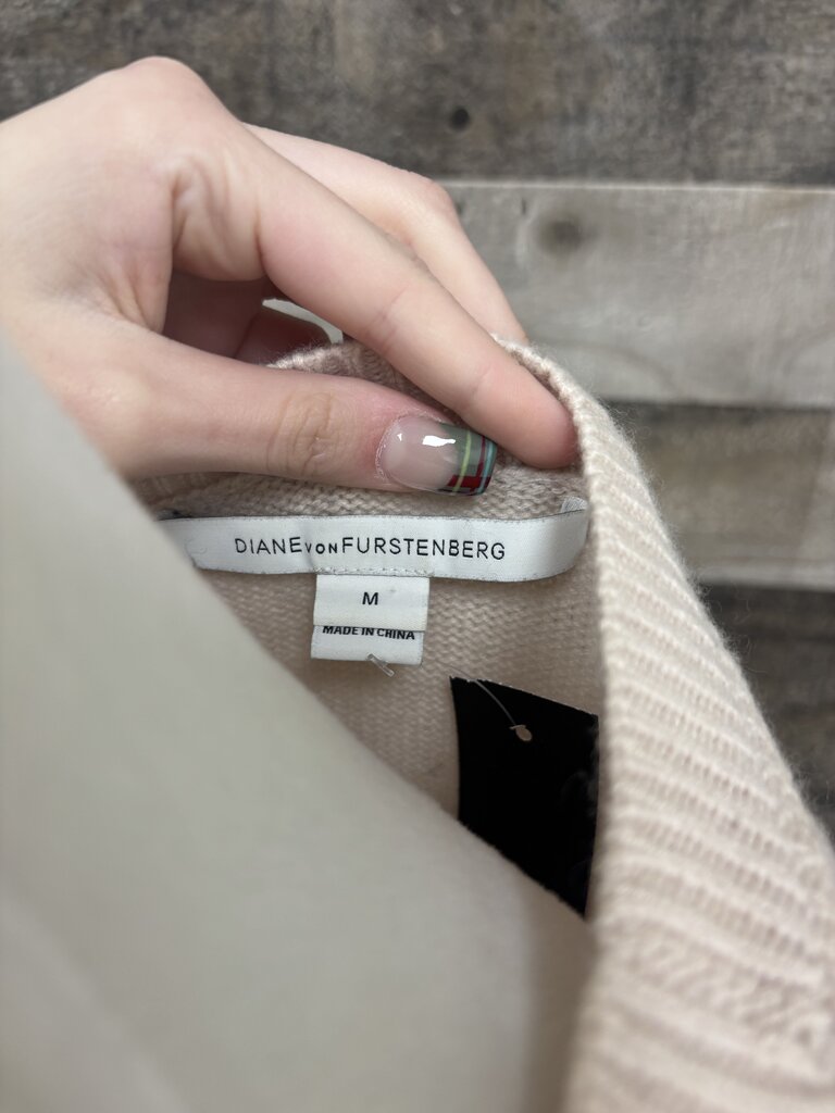 Diane Von Furstenberg Blush Pink Crew Sweater