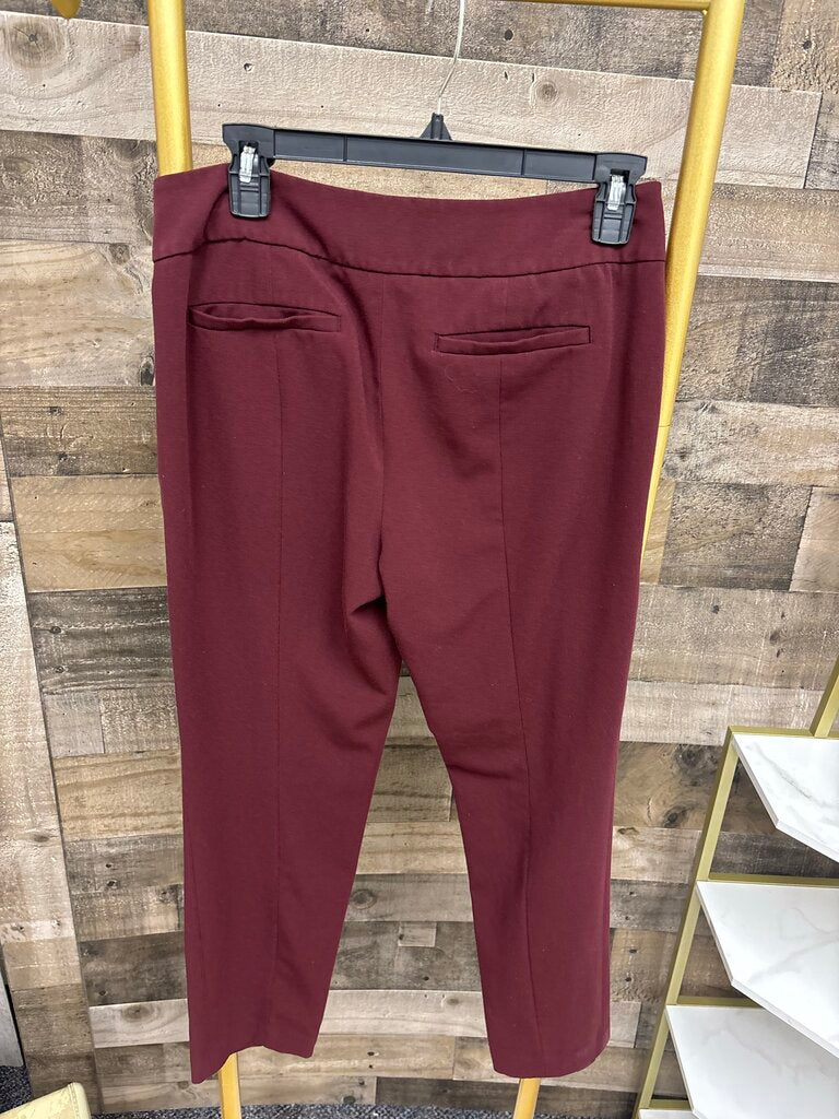 Loft Marisa Burgundy Dress Pants