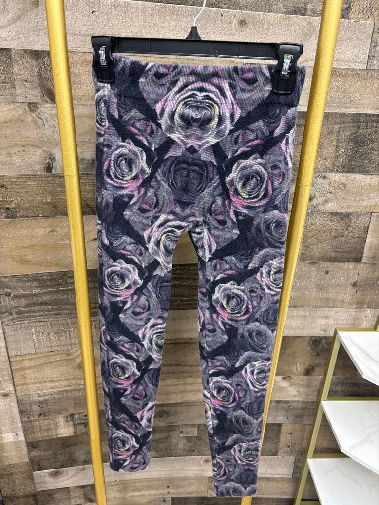 Connection 18 Purple Floral Leggins
