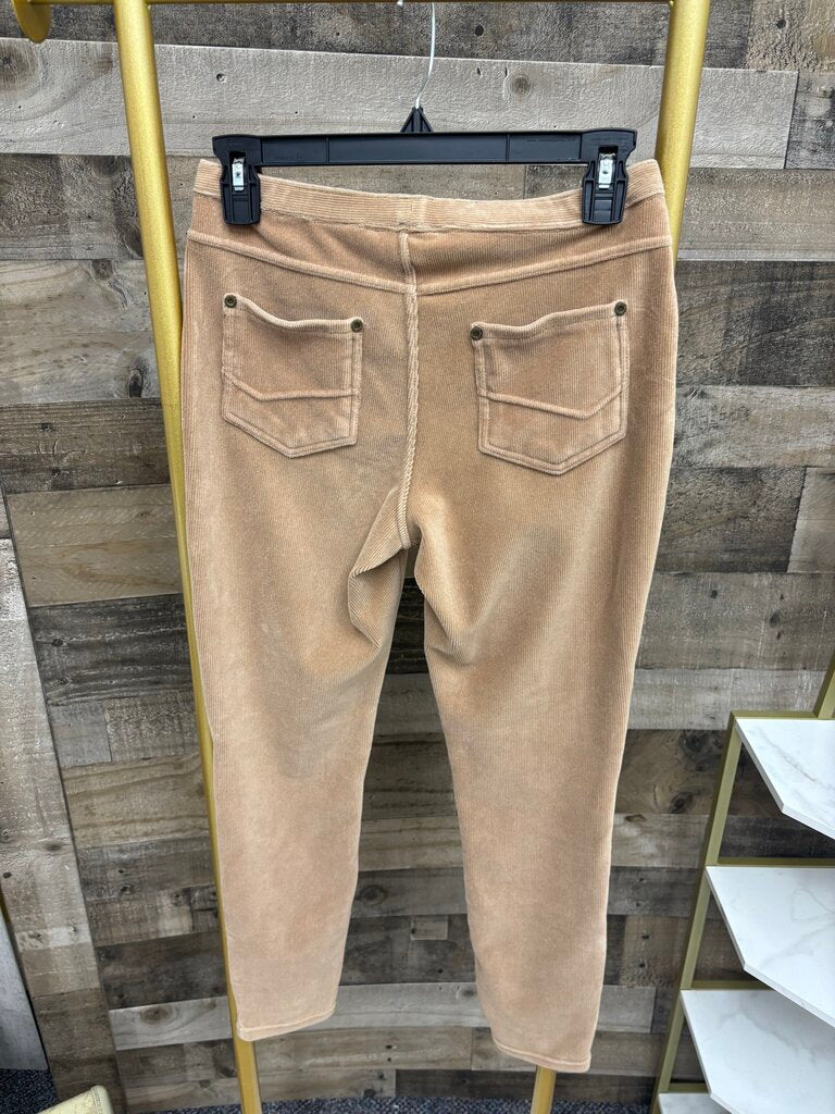 Intro Tan Two Toned Corduroy Leggins