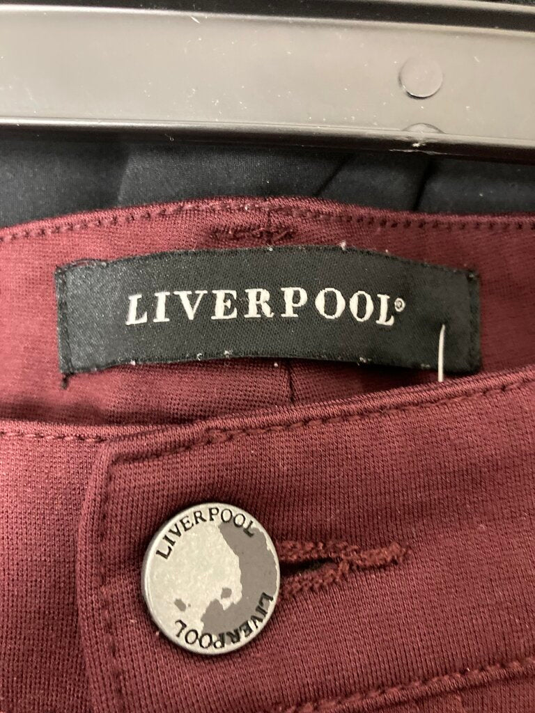 Liverpool Burgundy Stretch Skinny Jean