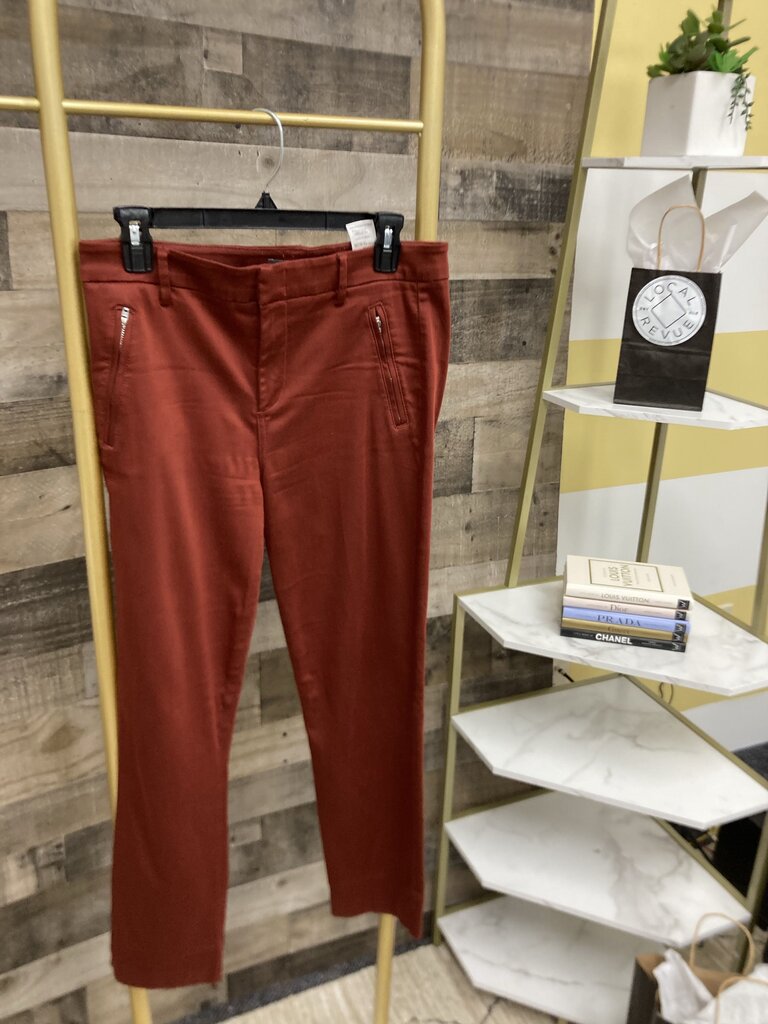 Level 99 Deep Red Straight Leg Pant