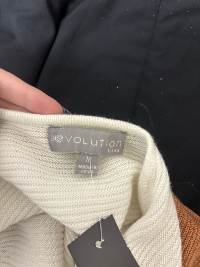 Evolution by Cyrus Navy,Cream,Rust Color Block