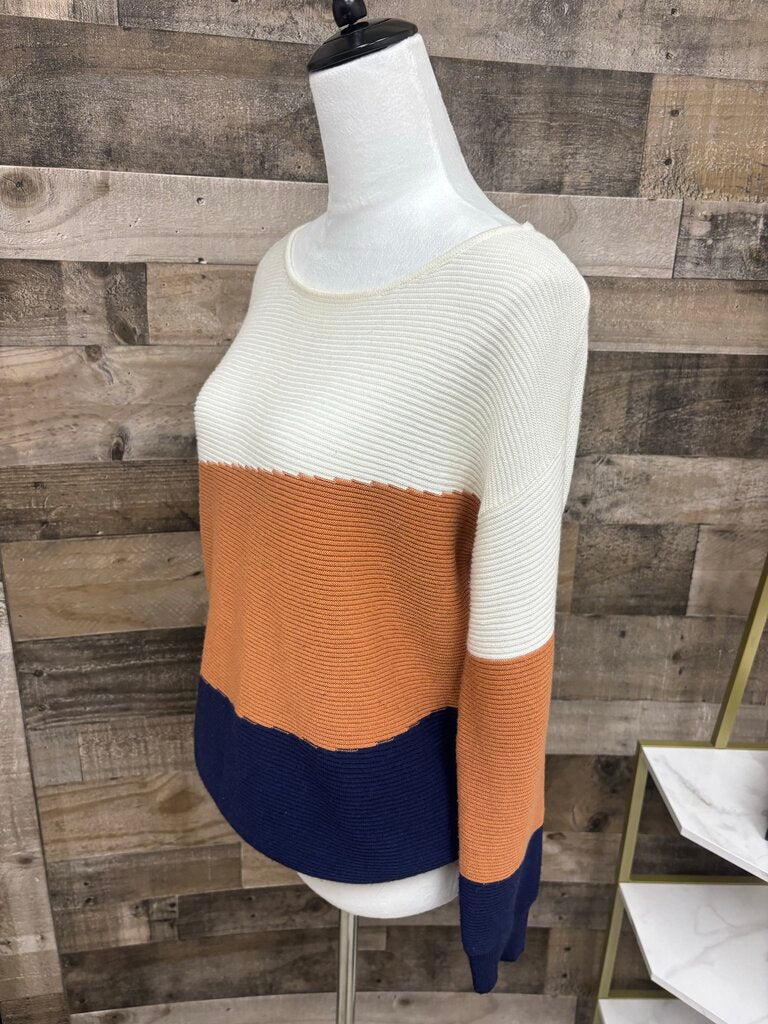 Evolution by Cyrus Navy,Cream,Rust Color Block