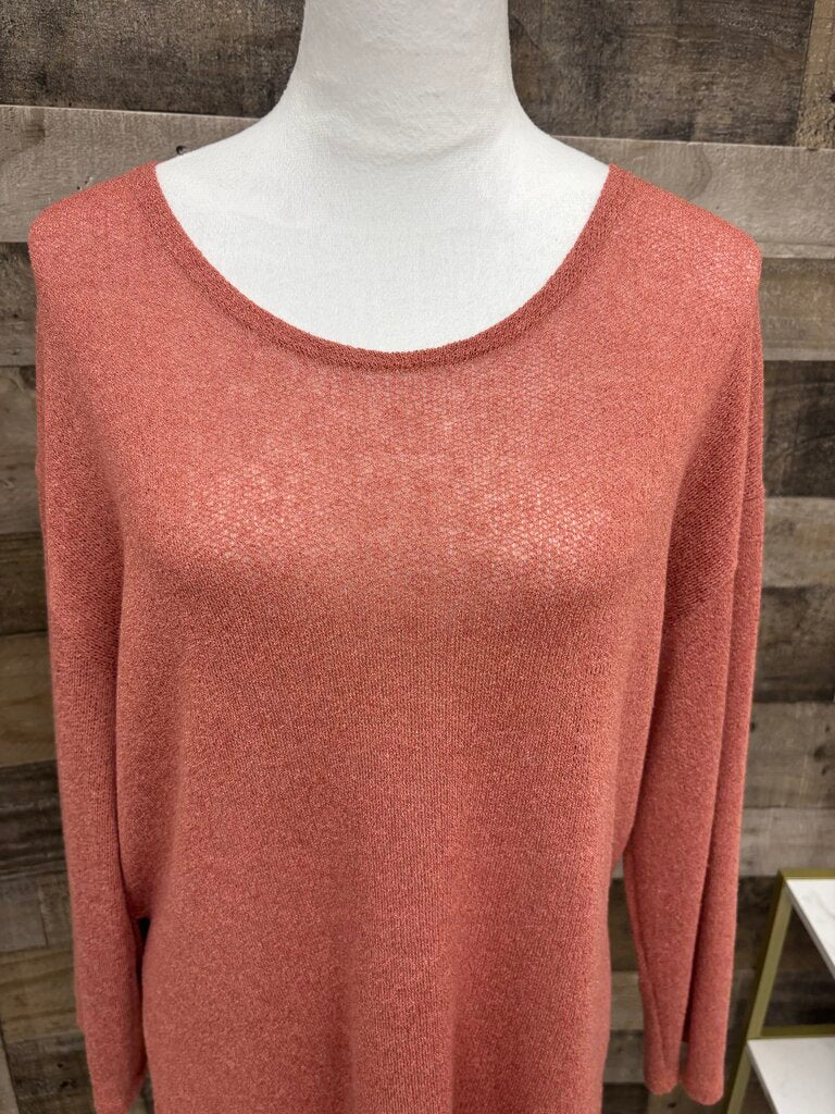 Able&Co Coral Pink Lightweight Sweater
