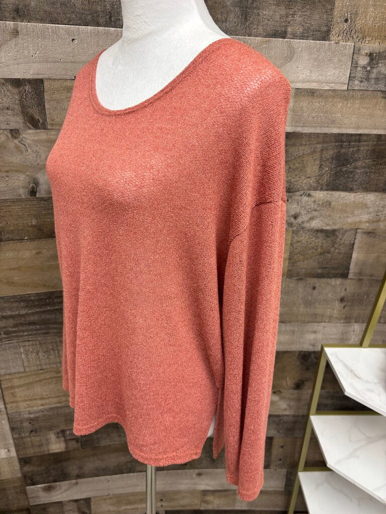 Able&Co Coral Pink Lightweight Sweater