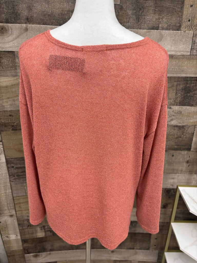 Able&Co Coral Pink Lightweight Sweater