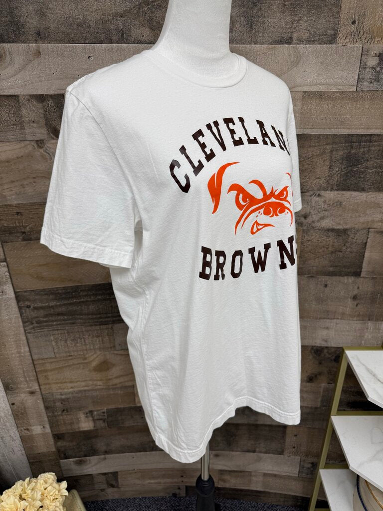 Canvas White Cleveland Browns Dog Pound Tee