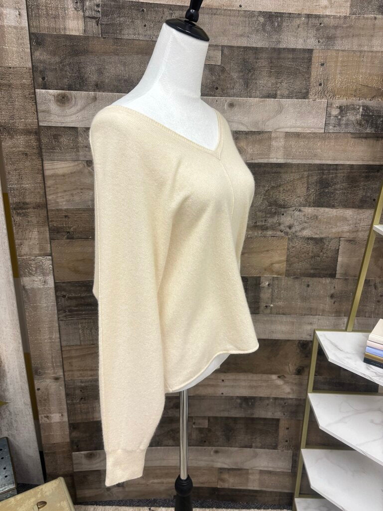 Anthro Maeve ribbed Scoop Neck Bell Sleeve Sweater