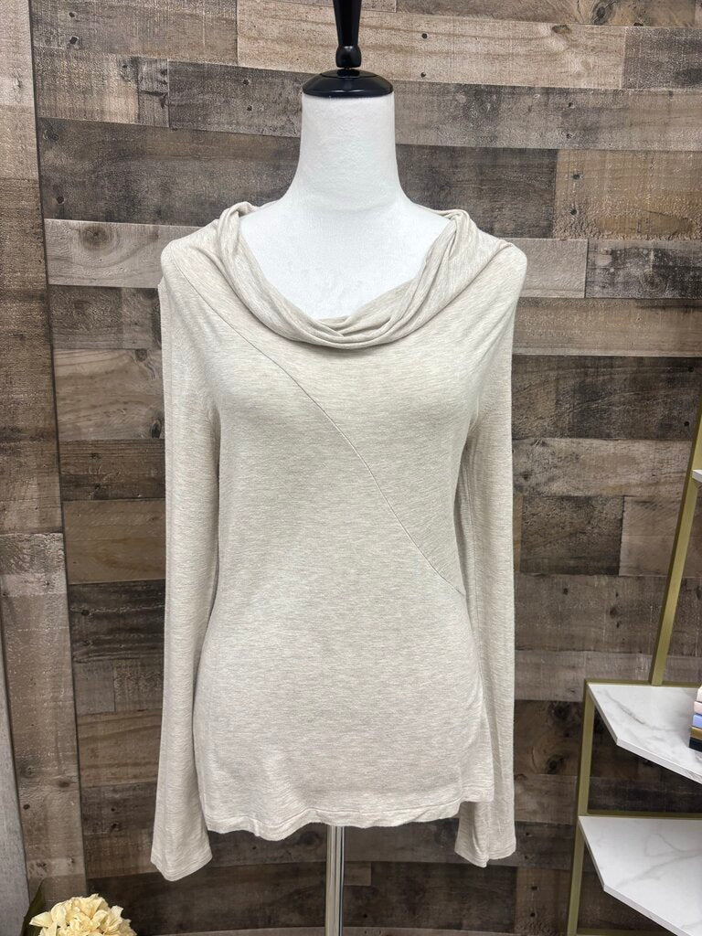 Banana Republic Cream Cowl Neck Top