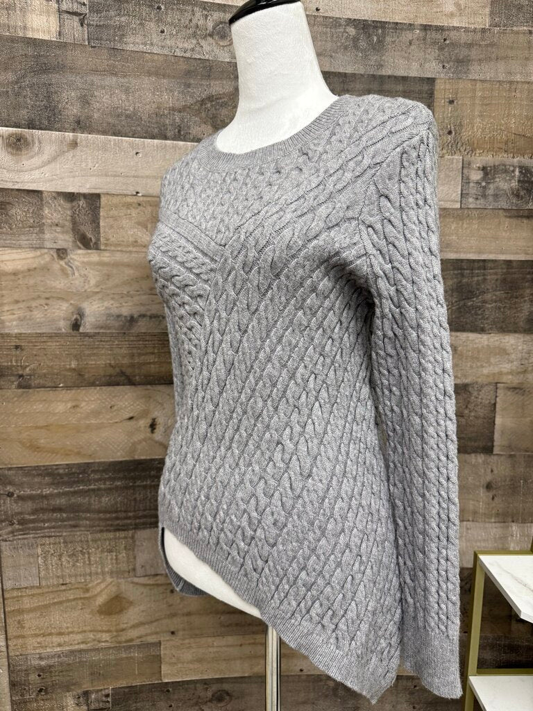 Evolution by Cyrus Gray Asymmetric Hem Cable Knit