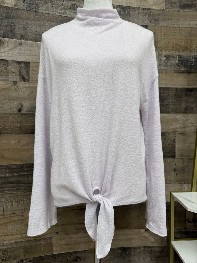 Socitalite Lt Pink Tie Front Sweater