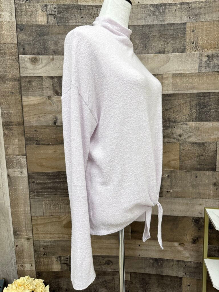 Socitalite Lt Pink Tie Front Sweater