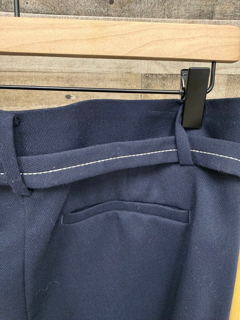 NWT Loft Marisa Navy Blue Tie Belt Trouser