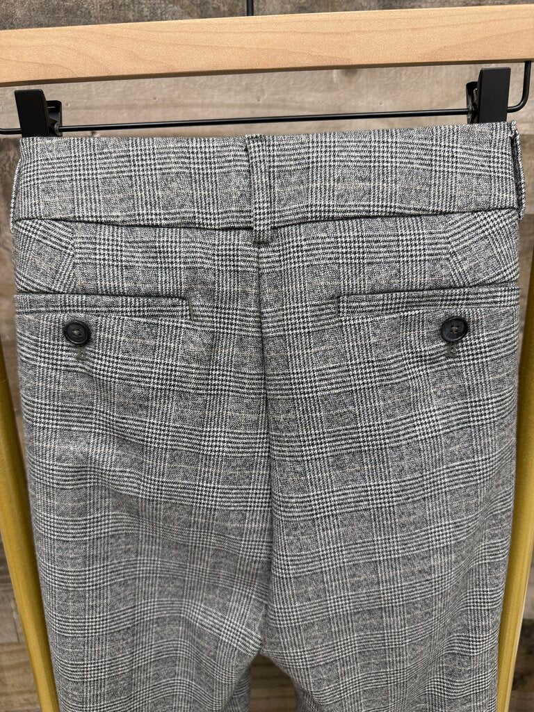 NWT Loft Marisa Black/White Plaid Trousers