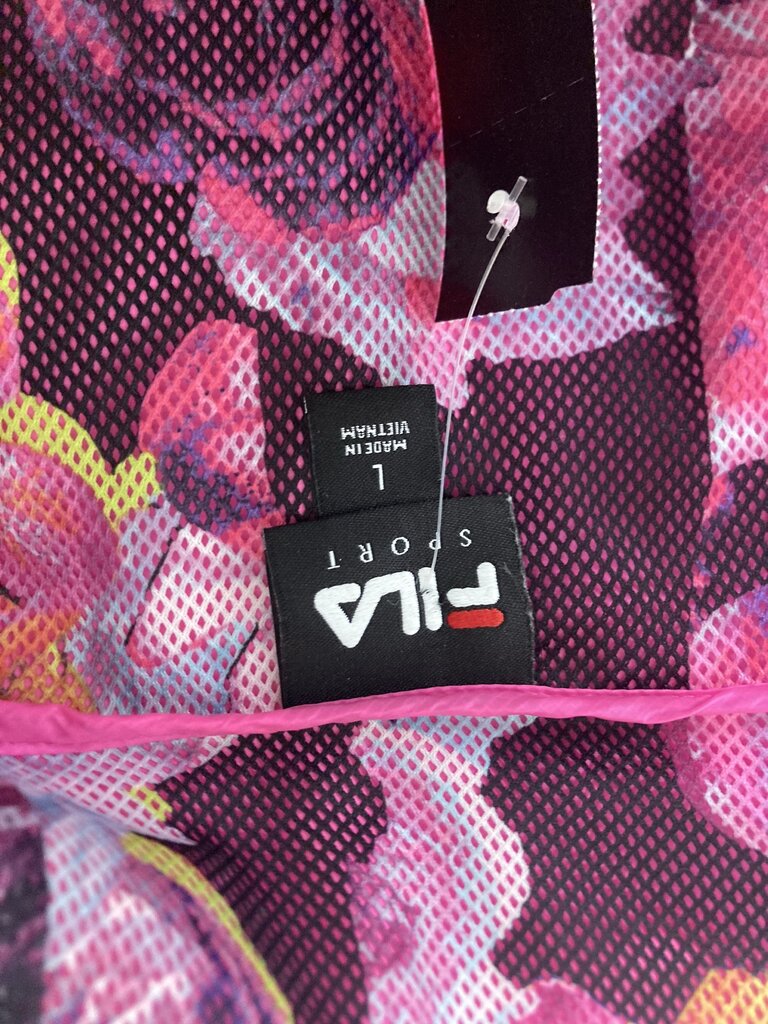 Fila Bright Pink Windbreakers Full Zip Jacket