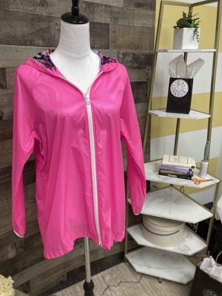 Fila Bright Pink Windbreakers Full Zip Jacket
