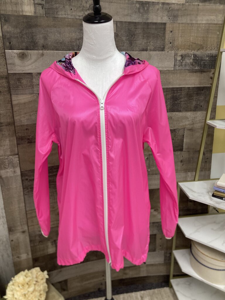 Fila Bright Pink Windbreakers Full Zip Jacket