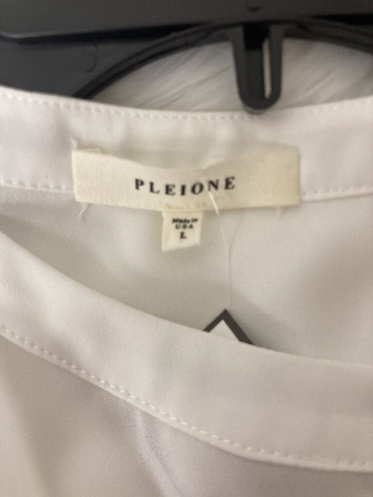 Pleione White Sleeveless Tank Blouse