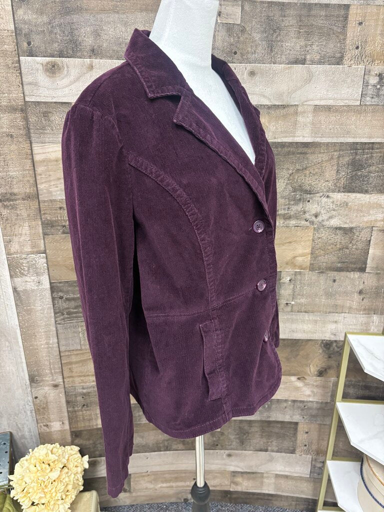 St. John's Bay Purple Corduroy Blazer