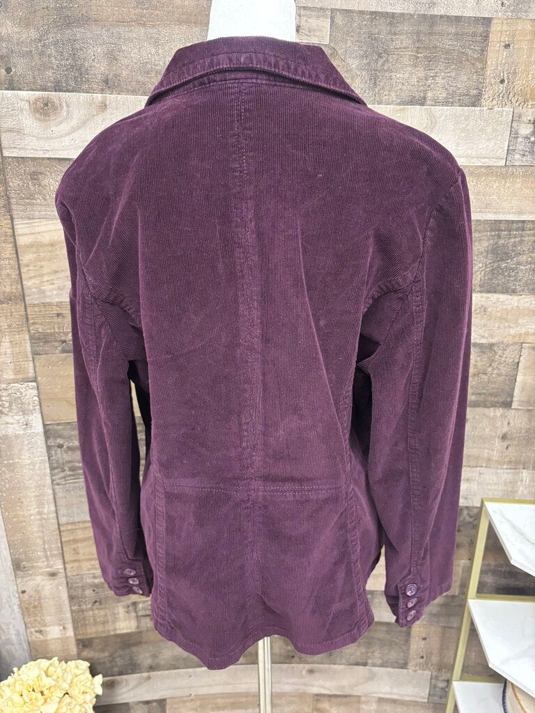 St. John's Bay Purple Corduroy Blazer