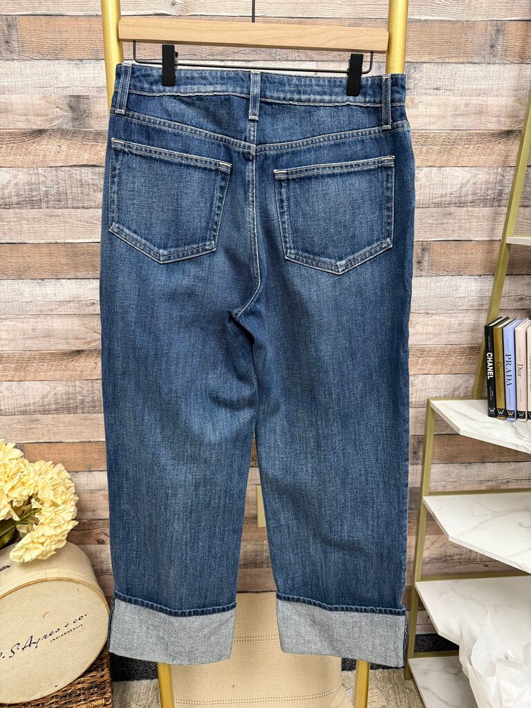 L'Agence Rolled Cropped Denim