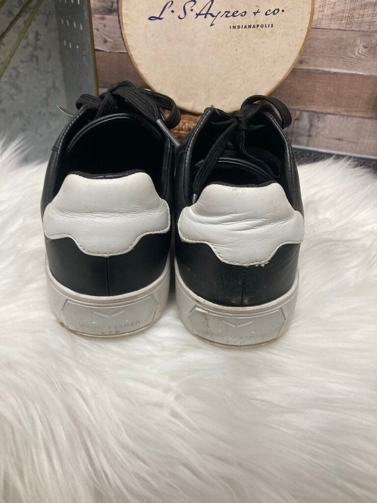 Marc Fisher LTD Black Leather Sneakers