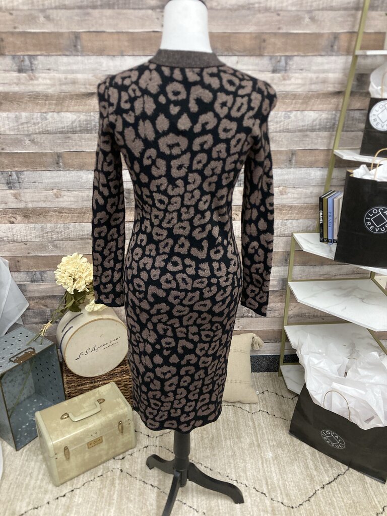 Banana Republic Black/Brown Animal Print Sweater