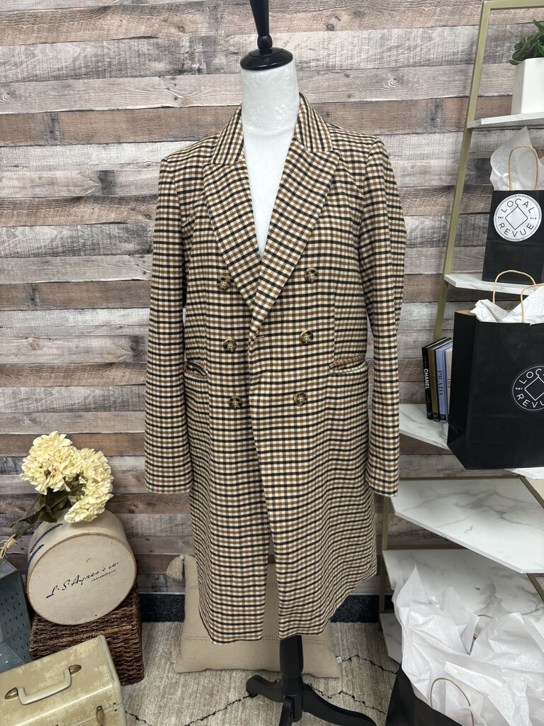 Maison d'Amelie Black/Tan HoundstoothTrench