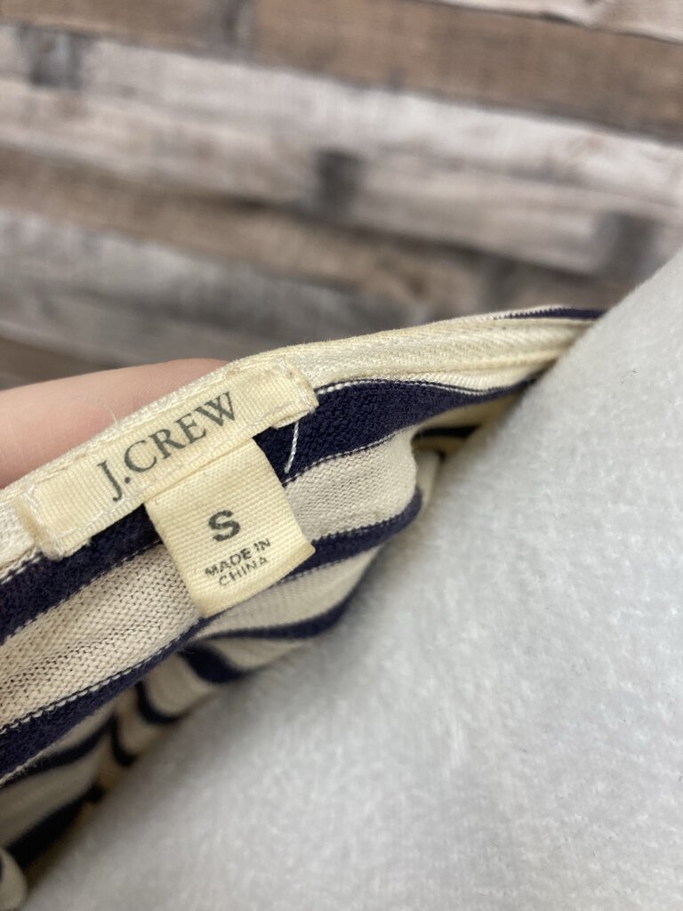 J Crew Navy & White Stripe Long Sleeve