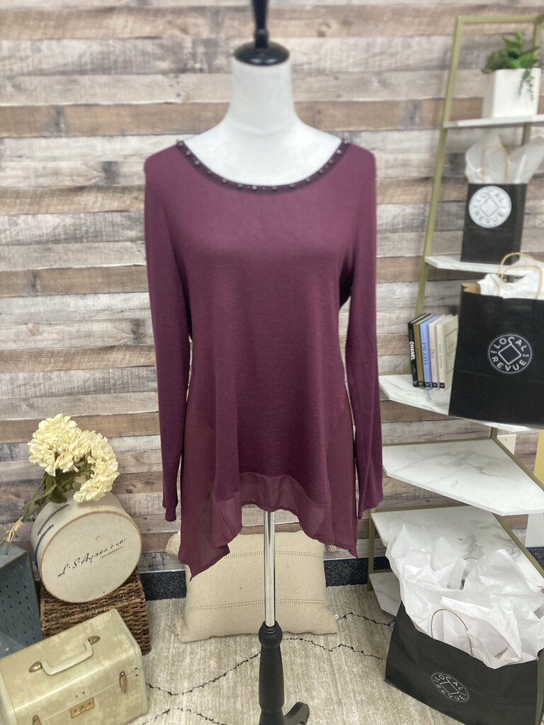 Simply Vera Purple Jewel Neck Neck