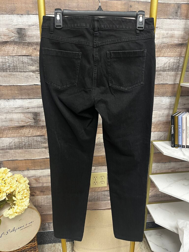 J. McLaughlin Black Slim Straight Fit Jeans