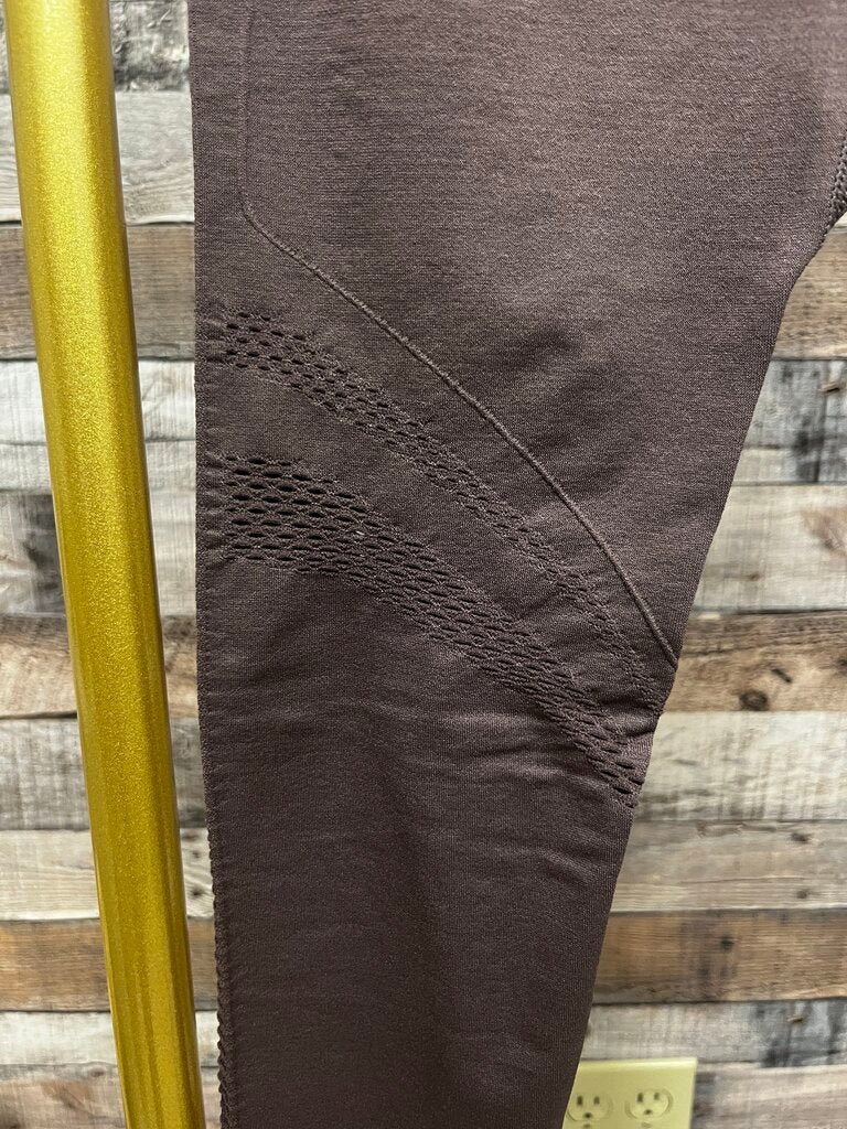 Walk Pop Taupe Cutout Design Athletic Leggings