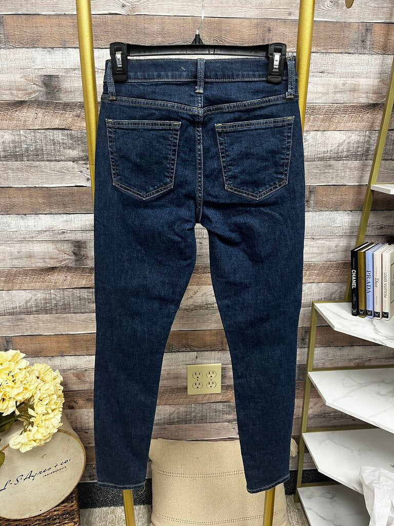 Gap Dark Wash Denim Mid-Rise Skinny Jeans