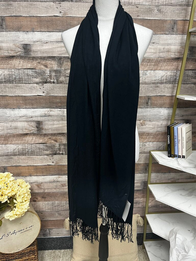 Black Fringe Scarf