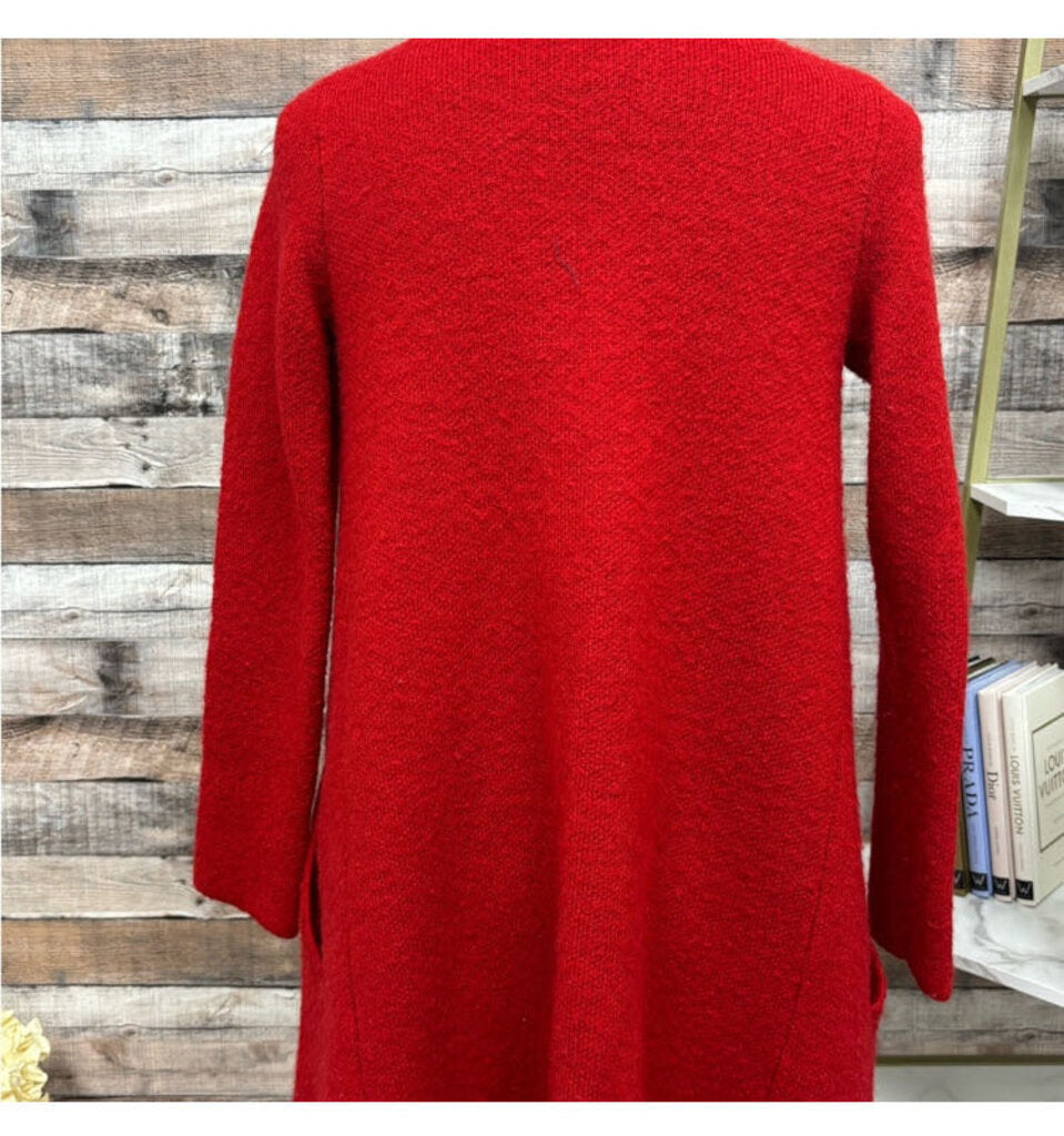 Adrienne Vittadini Red Knit Cardigan Sweater
