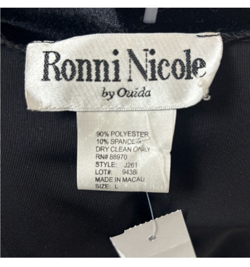 Ronni Nicole Black Velvet Cardigan