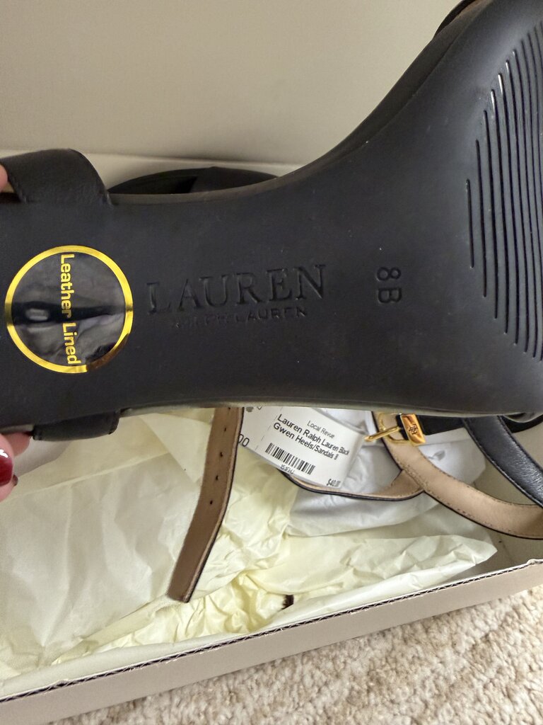 Lauren Ralph Lauren Black Gwen Heels/Sandals