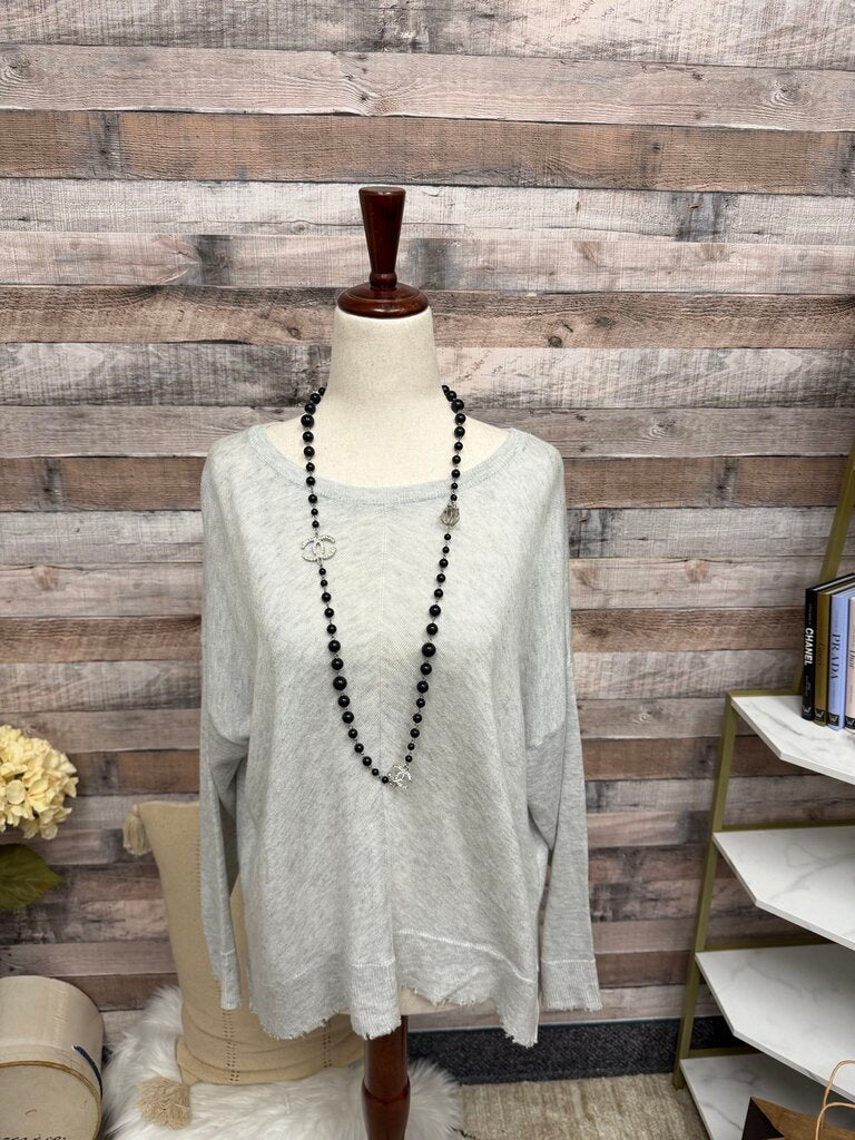 Kerisma Cotton Cropped Oversized Tattered Edge