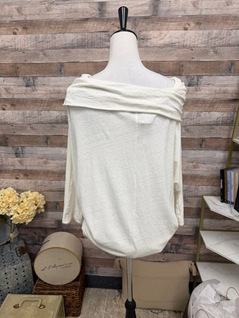 Dogstar Australia White Cowl Neck Tee