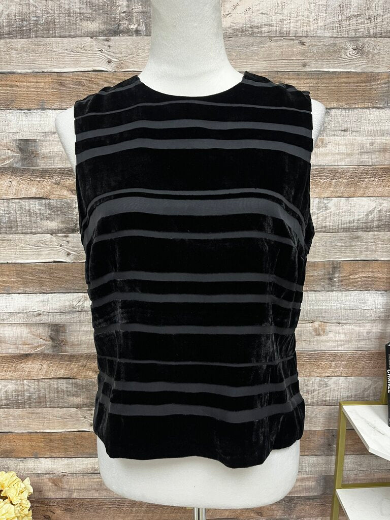 Ann Taylor Silk & Velvet Sleeveless