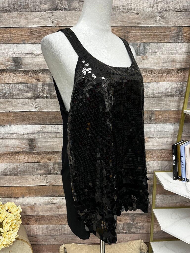 Apt. 9 Black Sequin Tank