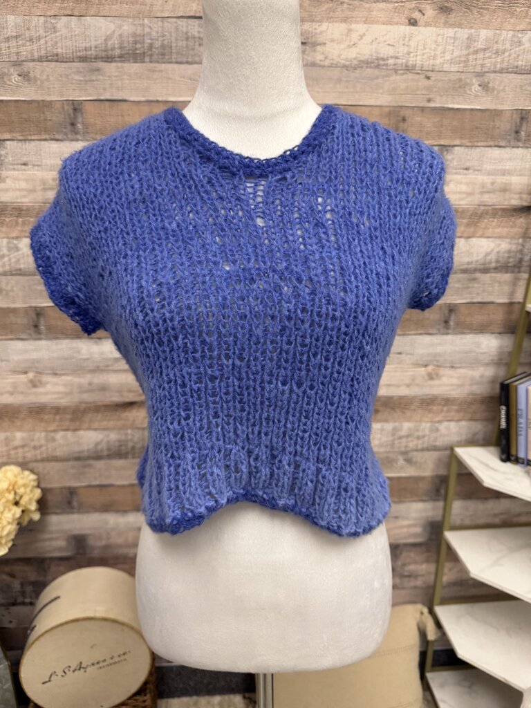 Body by Anca Purple Short Sleeve Cropped